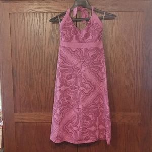 Raspberry Paisley Patagonia Halter Dress